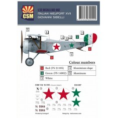 1/32 Nieuport XVII Decal - Giovanni Sabelli Personnal Markings