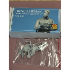 1/32 French airman - Coffee and croissant