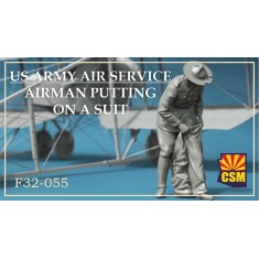 1/32 US Army Air Service Airman putting on a suit