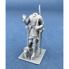 1/35 German Cyclist Carrying Bicycle