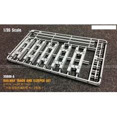 1/35 Railway Track and Sleeper Set (2pcs, Length 35.71 cm)