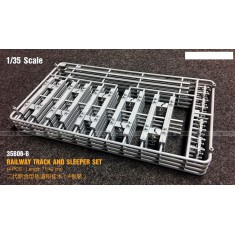 1/35 Railway Track and Sleeper Set (4pcs, Length 71.42 cm)