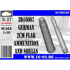1/16 German 2cm Flak Ammunition and Shells