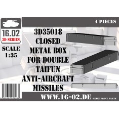 1/35 Closed Metal Box for Double Taifun Anti-Aircraft Missiles (4pcs)
