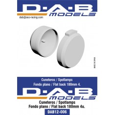 1/12 Flat Back 180mm Spotlamps