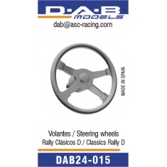 1/24 Classic Rally Steering Wheel D (3pcs)
