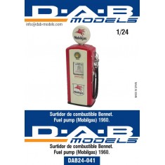 1/24 Bennett Fuel Pump Mobilgas (1pcs)