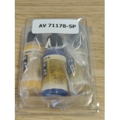 71002 Medium Yellow (10ml), 71004 Blue (10ml) and 71027 Light Brown (10ml)