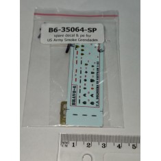 Spare Decal and PE for Bravo6 #35064 1/35 US Army Smoke Grendades