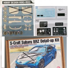 1/24 S-Craft Subaru BRZ Detail set for Tamiya kits (car hood not included)