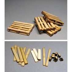 1/35 Pallet Veneers Material Set (for making 4pcs)