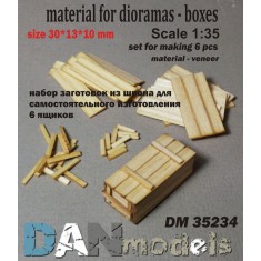 1/35 Boxes Veneers Material Set Vol.2 (for making 6pcs, 30x13x10mm)