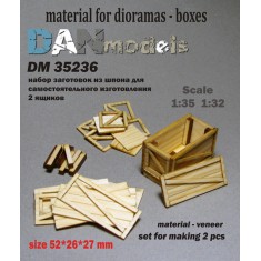 1/35 Boxes Veneers Material Set Vol.4 (for making 2pcs, 52x26x27mm)
