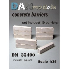 1/35 Concrete Barriers (10 gypsum pieces)