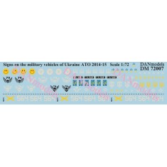 Decals for 1/72 Ukraine ATO Zone Military Vehicles 2014-15