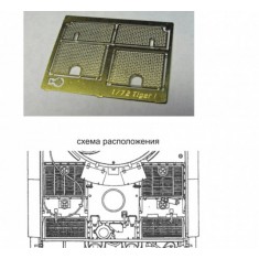 1/72 German Heavy Tank Tiger I (Early Production) Grilles for Zvezda #5002