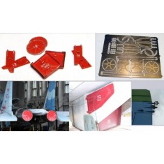 1/72 Sukhoi Su-27 Exhaust & Air Intake Covers w/decals for Trumpeter