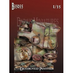 1/35 Sceneries Base - WWII Destroyed Panzer (60mm x 60mm)