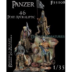 1/35 Post-apocalyptic Panzer 46 (4 Figures + Wedgie)
