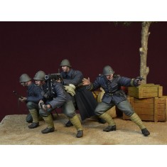 1/35 WWII Dutch Army "De Zwarte Duivels - Black Devils" Rotterdam 1940 (4 figures)