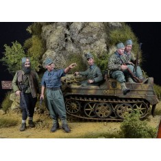 1/35 Operation Heiderose 1944 Mountain Troops w/Chetnik for Tamiya Kettenkrad (5 Figures)