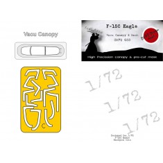 1/72 F-15C Eagle Vacu Canopy and Mask  for Hasegawa kits