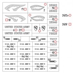 1/35 Ah-64D Apache National Insignias Masking for Takom kits