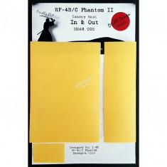 1/48 McDonnell Douglas RF-4B/C Phantom II In & Out Canopy Masking for Hasegawa kits