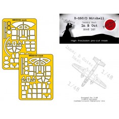 1/48 B-25C/D Mitchell In & Out Mask for Accurate Miniatures/Academy kits