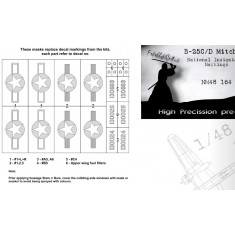1/48 B-25C/D Mitchell National Insignias Masking for Accurate Miniatures/Academy