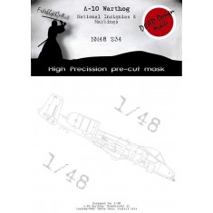 1/48 A-10 Thunderbolt II National Insignias Masking for Academy/Great Wall Hobby kits