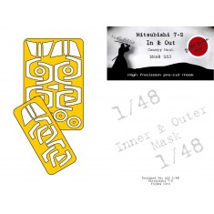 1/48 Mitsubishi T-2 In and Out Masking for Fujimi kits