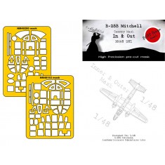 1/48 B-25B Mitchell In n Out  Masking for ACC/Academy kits