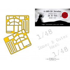1/48 A-26B-15 Invader In n Out Masking for ICM kits
