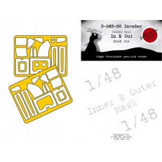 1/48 A-26B-50 Invader In n Out Masking for ICM kits
