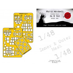 1/48 PBJ-1J Mitchell Masks (In and Out)  for HK Models kits