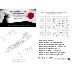1/72 Blackburn Buccaneer S.2B National Insignias Masking for Airfix kits