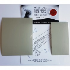 1/48 Mitsubishi Ki-15 & C5M2 Control Surfaces Masking for Fine Molds
