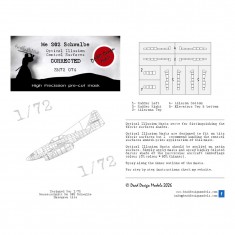 1/72 Messerschmitt Me 262 A Schwalbe Masking for Hasegawa kits