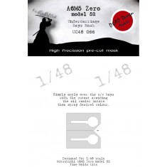 1/48 A6M5 Model 52 Undercarriage Bays Masking for Fine Molds kits