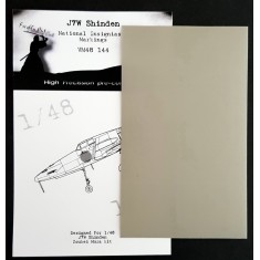 1/48 Kyushu J7W Shinden National Insignias Masking for Zoukei-Mura kits