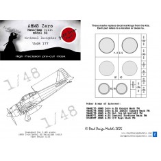 1/48 A6M5 Model 52 Nakajima National Insignias Masking for Fine Molds kits