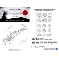 1/48 Mitsubishi A6M2-K Reisen National Insignias Masks for Eduard kits