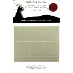 1/72 Mitsubishi J2M3 National Insignias Masking for Hasegawa kits