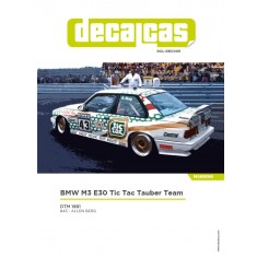 1/24 BMW M3 E30 Team Tauber sponsored by Tic Tac 1991 Decal for Beemax/Aoshima/Nunu