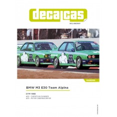 1/24 BMW M3 E30 Team Alpina 1988 Decal for Beemax/Aoshima/Nunu