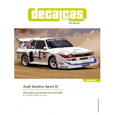 1/24 Audi Quattro Sport S1 E2 sponsored by Daniels Communications 1986 Decal for Beemax/Profil24/Reji