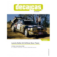 1/24 Lancia Delta S4 sponsored by Grifone Esso 1986 Decal for Beemax/Nunu