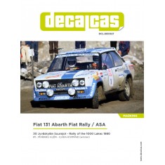 1/24 Fiat 131 Abarth sponsored by Fiat Rally / ASA 1980 Decal for Italeri/Revell