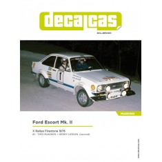 1/24 Ford Escort Mk. II 1976 Decal for Italeri/Revell